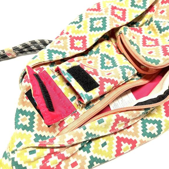 KAVU Crossbody Rope Sling Bag Backpack Tribal Aztec Southwestern Hiking Camping - Picture 9 of 15